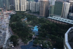 Looking down to the KLCC park
