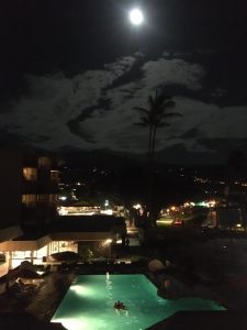 Beautiful night swim with the glow of the full moon 🌕